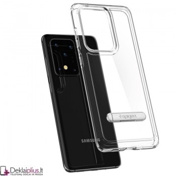 Spigen Ultra Hybrid S skaidrus dėklas - su kojele (Samsung S20 Ultra) Spigen Ultra Hybrid S skaidrus dėklas - su kojele (Samsung S20 Ultra)